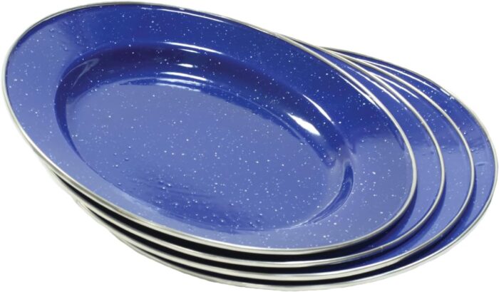 Stansport 24-Piece Enamel Camping Tableware Set - Image 9