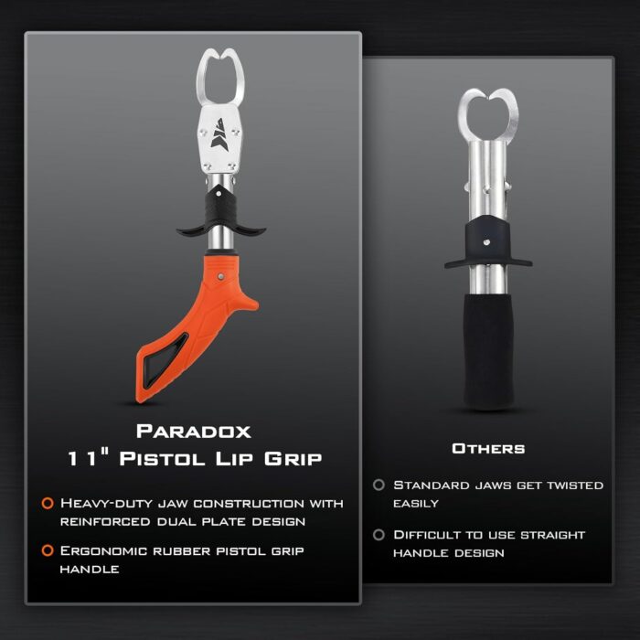 KastKing Paradox Fishing Pliers, Angled Fish Lip Gripper, Saltwater Resistant 420 Stainless Steel Fishing Tools, Fishing Pliers Hook Remover with Ergonomic Handle, Fishing Gifts for Men - Image 5