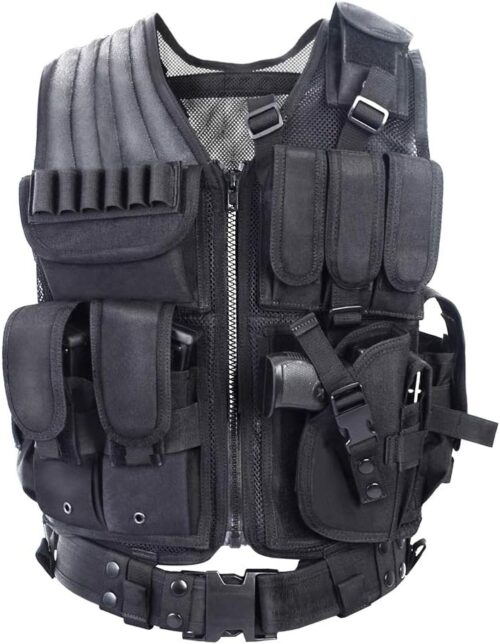 vAv YAKEDA Tactical Vest Outdoor Ultra-Light Breathable Training Airsoft Vest Adjustable for Adults