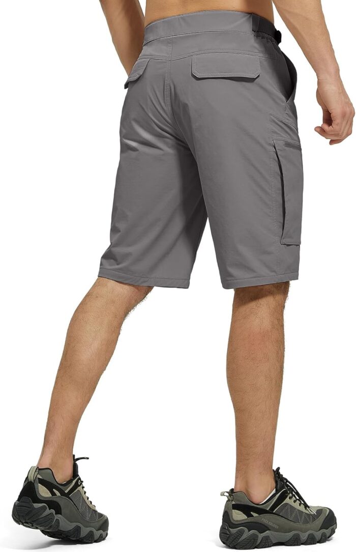 FREE SOLDIER Men's Cargo Hiking Shorts with Belt Lightweight Quick Dry Tactical Shorts with Pockets for Casual Work Golf - Image 2