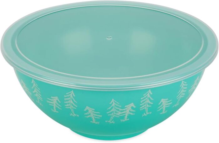 Camco Life is Better at The Campsite Nesting Bowl Set with Lids | Great for On-The-Go Lifestyles | Features (4) Durable Melamine Bowls with (4) Plastic Lids (53451) - Image 7