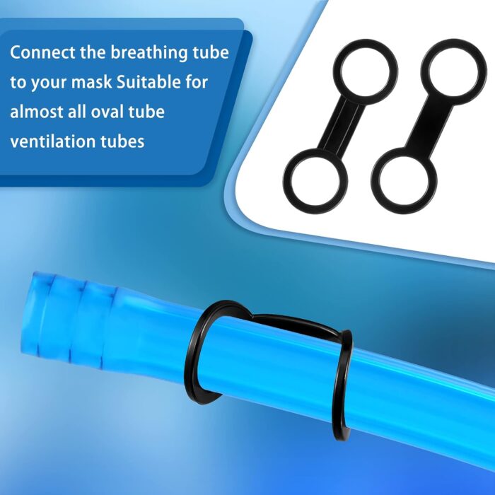 Frienda Scuba Dive Snorkel Clip Silicone Diving Snorkel Keeper Mask Strap Holder Retainer Quick Release Scuba Plastic Clip Tube Holder Equipment Attachment Gear Spare Part Accessories - Image 5