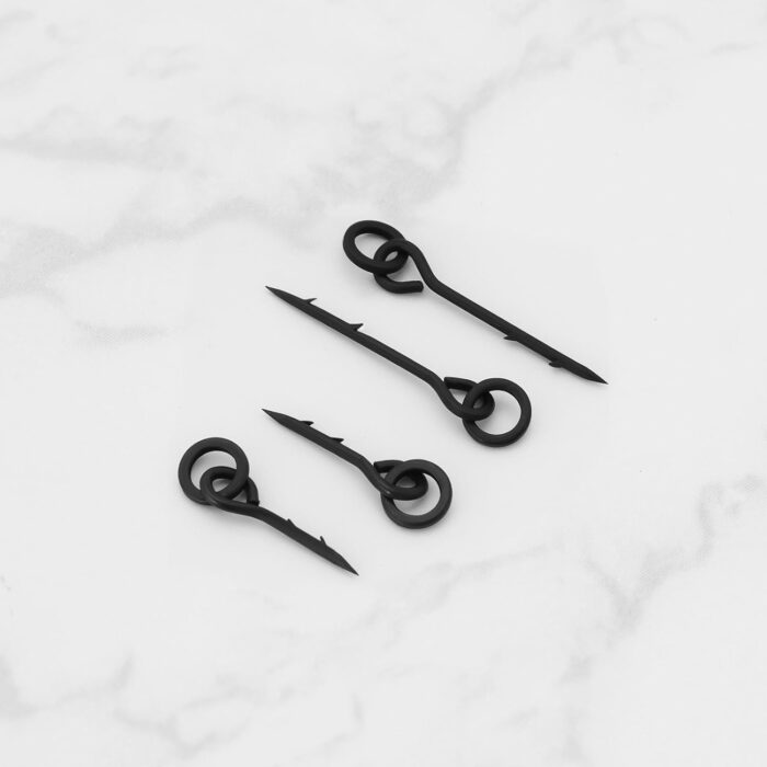eMagTech 30Pcs Boilie Spikes with Ring Bait Screw 10mm/15mm with Round Link Loop Swivels Bait Spikes Maggot Spike for Carp Barbel Fishing Terminal Tackle Accessories - Image 7