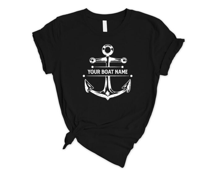 Personalized Boat Name Shirt, Boat Shirt, Gift For Boat, Boating, Customized Boat Name Shirt, Cruise Shirt, Boat Tee - Image 5