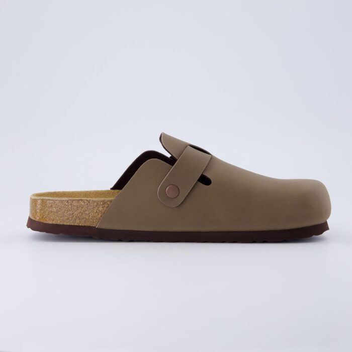 CUSHIONAIRE Men's Haze Genuine Suede Faux Fur Cork Footbed Clog with +Comfort - Image 4