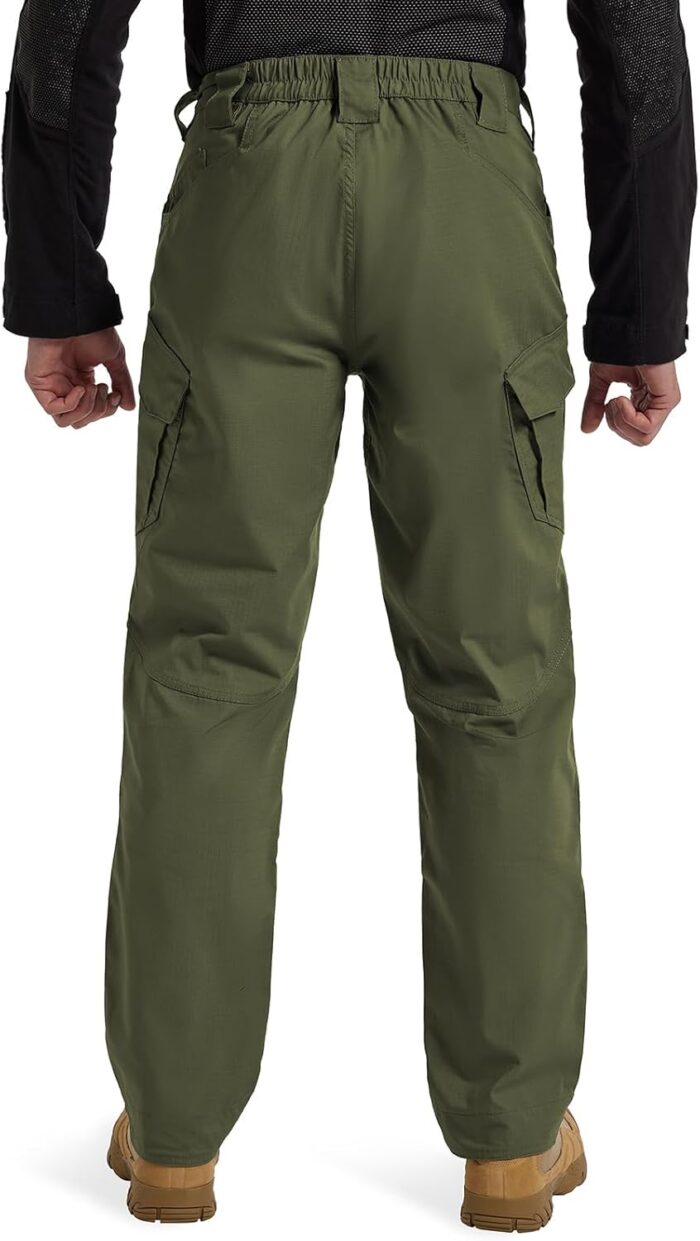 Men's Ripstop Tactical Pants Water Resistant Stretch Cargo Pants Lightweight EDC Hiking Work Pants - Image 3