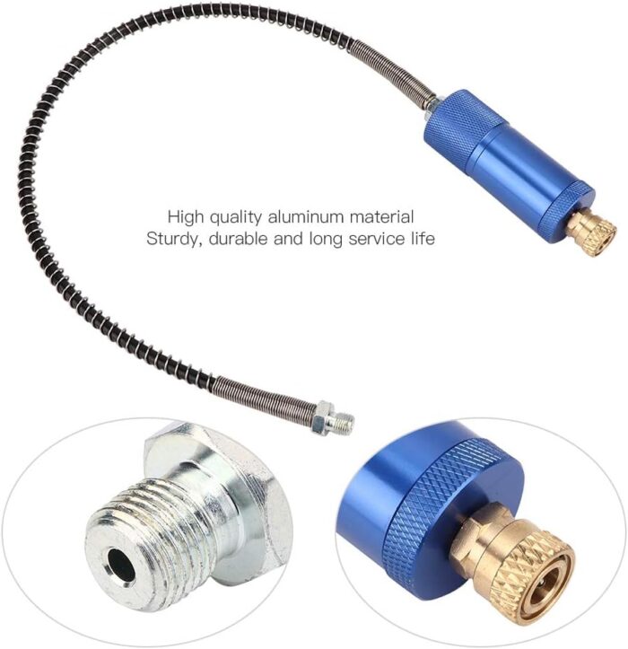 Aluminum Mini High Pressure Air Pump Oxygen Cylinder Oil Water Separator Diving Accessory for Scuba Diving Equipment Aluminum Material 8mm Connector 245g Weight - Image 3