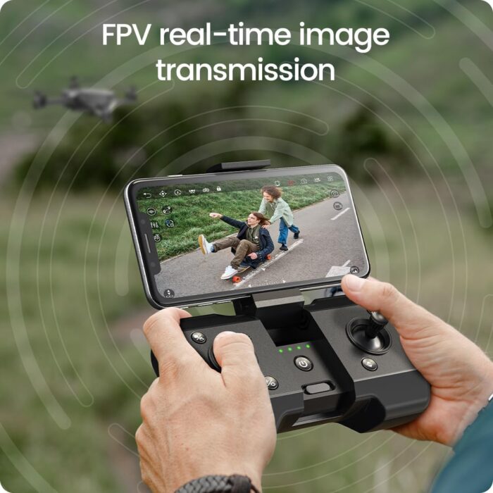 Holy Stone HS440 Foldable FPV Drone with 1080P WiFi Camera for Adult Beginners and Kids; Voice Gesture Control RC Quadcopter with Modular Battery for long flight time, Auto Hover, Carrying Case - Image 7