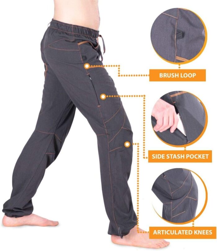 Ucraft "Xlite Rock Climbing Bouldering and Yoga Pants. Lightweight Stretchy Trousers - Image 3