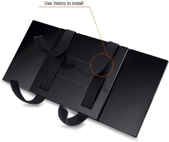 Car Visor Mirror, Foldable Car Sun Visor Vanity Mirror, Makeup Travel Vanity Mirror Car Mirror Clip On Sun Visor Auto 310mm 12” Universal for Car Truck SUV Rear View Mirror (12in5.5in, black) - Image 3