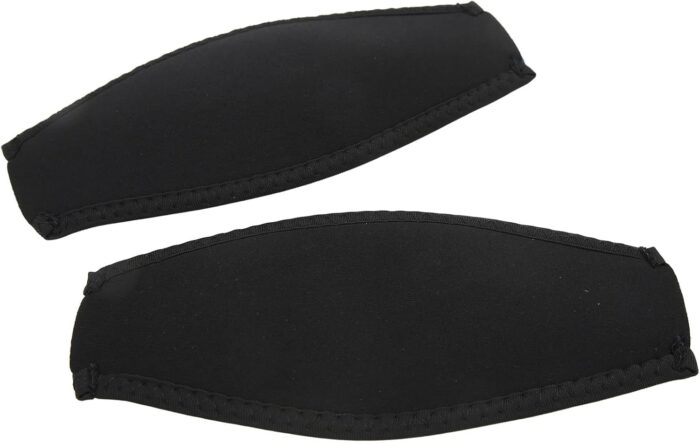 Dive Mask Strap, 2pcs Neoprene Hair Protector Wrap Stabilizing Safety Protection Black Dive Wrapping Strap Swimming Equipment for Men Women Scuba Mask Strap Cover Scuba Diving Snorkeling Accessories - Image 5