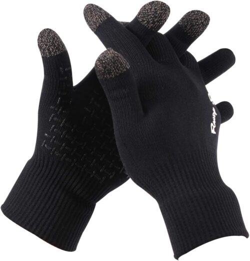 RANDY SUN Waterproof Touch Screen Gloves, Windproof Skiing/Bike/Work/Mountaineering/Hiking Gloves 1 Pair