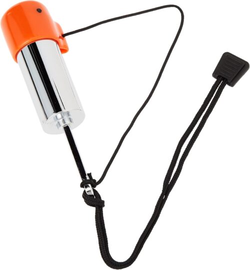 Scuba Choice Scuba Diving Safety Tank Rattle Stick Signal Bell, Orange – Loud Underwater Sound, 4.75” Compact Design, Noise-Free Storage Cover, Ideal for Scuba & Snorkeling