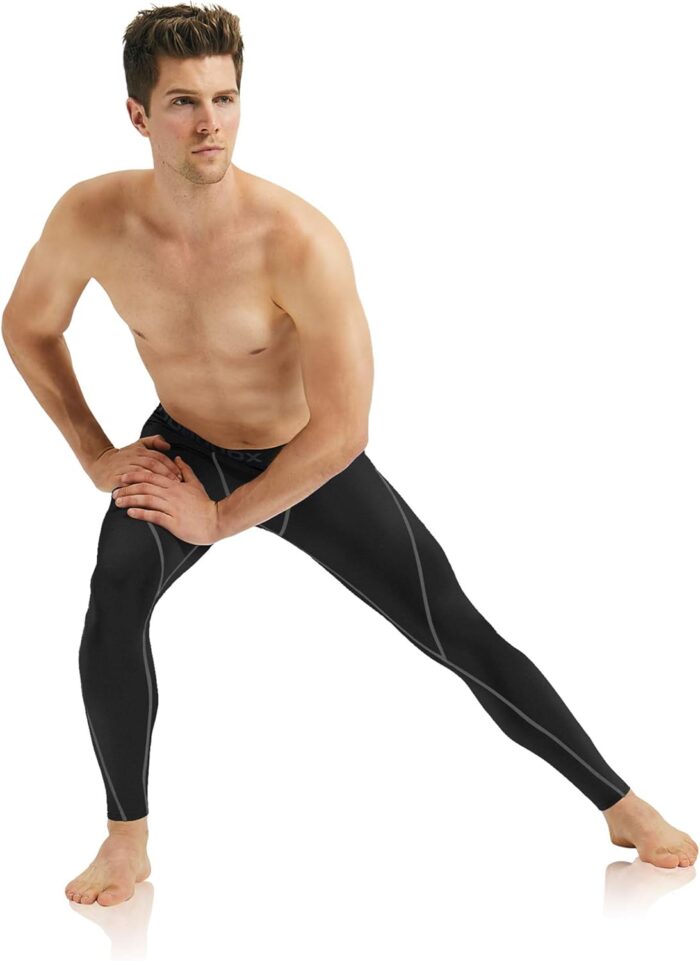 Roadbox 1, 2 or 3 Pack Men's Compression Pants Athletic Base Layer Cycling Tights Leggings for Running Yoga Basketball - Image 4