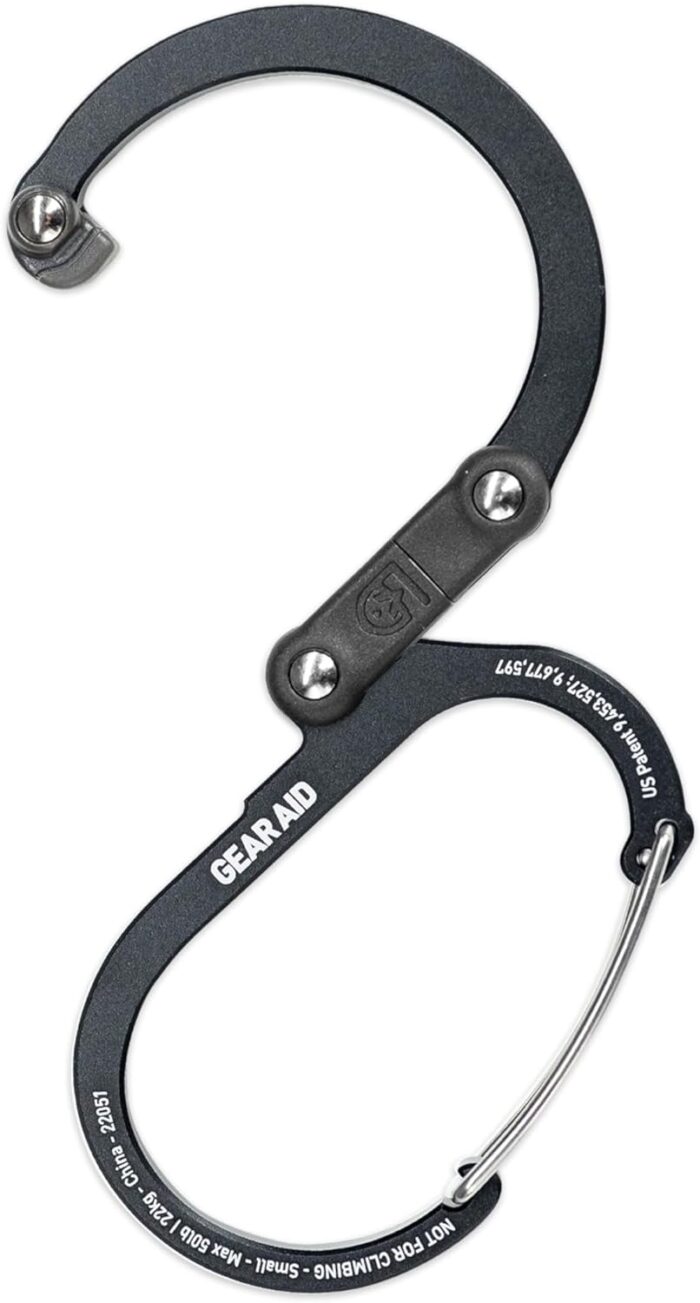 GEAR AID HEROCLIP (Small) Carabiner Gear Clip and Hook, for Hanging Bags, Purses, Lanterns, Strollers, Tools, Helmets, Water Bottles, and More - Image 2