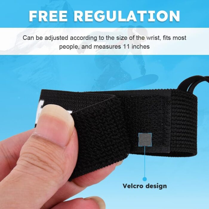 4pcs Sport Glove Safety Strap, Ski Gloves Elastic Wrist Leash Handcuffs for Hanging Glove, Mountaineering Ski Accessories Wristbands Ideal for Skiing and Outdoor Activities - Image 5