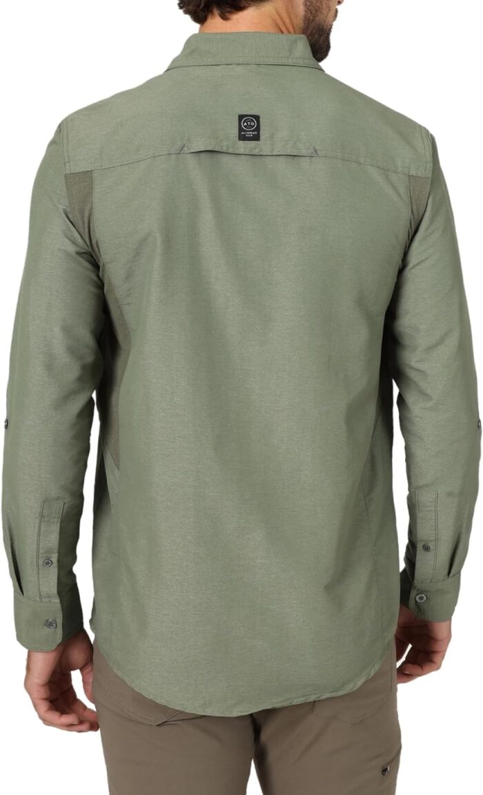 ATG by Wrangler Men's Long Sleeve Mixed Material Shirt - Image 2