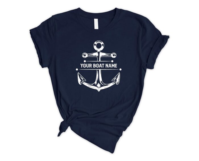 Personalized Boat Name Shirt, Boat Shirt, Gift For Boat, Boating, Customized Boat Name Shirt, Cruise Shirt, Boat Tee - Image 7