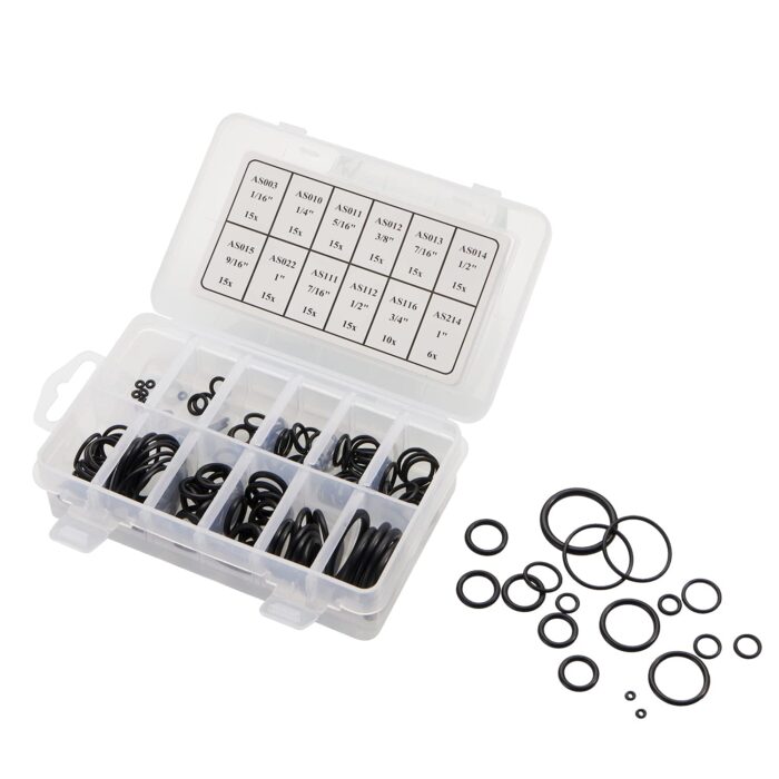 BUSY-CORNER 166 Pieces Scuba O-Ring Kit Scuba Diving Rubber Orings, for Dive Hoses Ring Diving Dive Gear Equipment Scuba Tanks NBR90 - Image 3