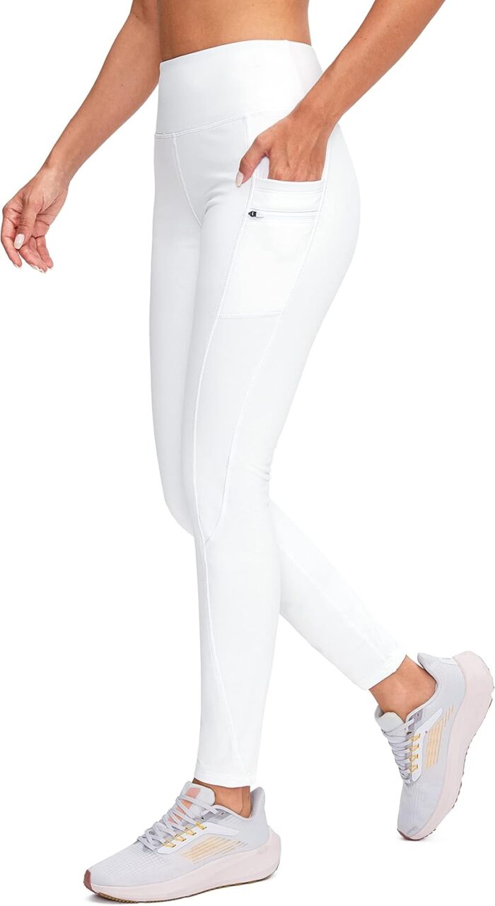 G Gradual Women's Fleece Lined Winter Leggings with Pockets Water Resistant High Waisted Thermal Warm Pants Running Hiking - Image 2