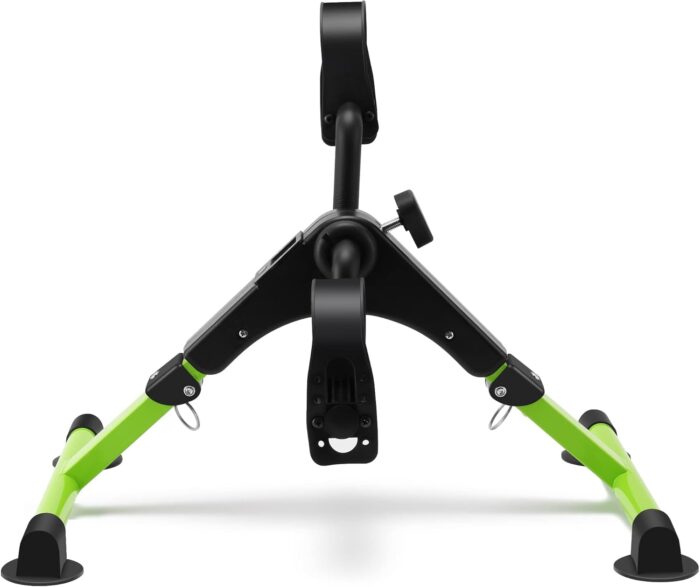Pedal Exerciser Desk Exercise Bike Leg and Arm Bike with LCD Monitor Foldable (black/green) - Image 2