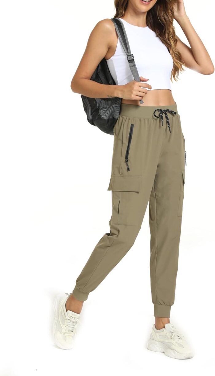 Womens Cargo Pants with Pockets-Lightweight Quick Dry Water Resistant Hiking Pants for Travel Casual Athletic and Outdoor - Image 6
