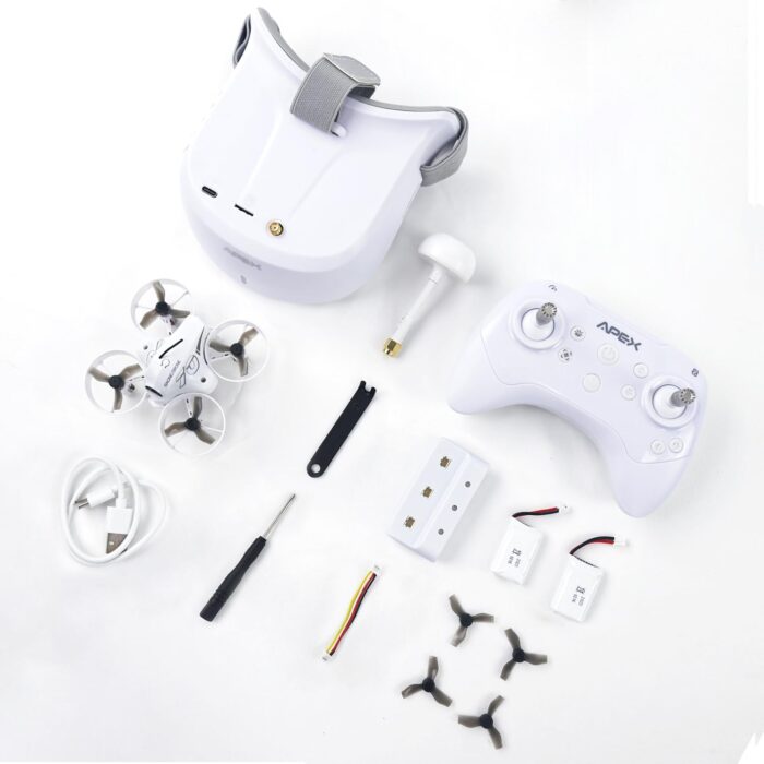APEX VR70 FPV Drone Kit, First-Person View with Goggles, Brushed Racing for Beginners Super-Wide 120° FPV, Low-Latency 5.8G Transmission, Drop-resistant, Suitable Novice Practice Drones - Image 7