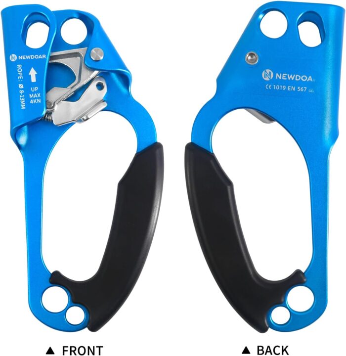NewDoar UIAA & CE Certified Hand Ascender Rock Climbing Tree Arborist Rappelling Gear Equipment Rope Clamp for 8~13MM Rope - Image 4
