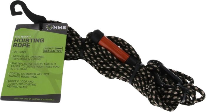 HME Maxx Hoist Rope (25 FT) - Reliable Sturdy Adjustable Easy-to-Install Hunting Gear Lift System with Highly Reflective Band - Image 6