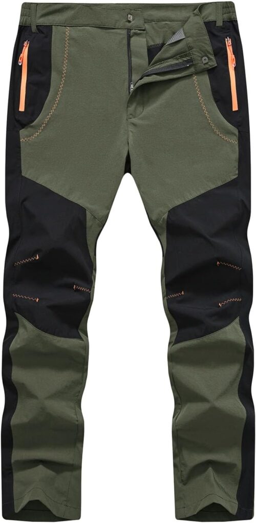 TBMPOY Men's Hiking Work Cargo Pants Lightweight Waterproof Quick Dry Outdoor Mountain Pant Fishing Camping