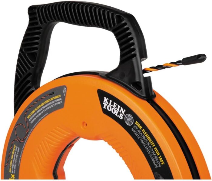 Klein Tools 50375 75-Foot Fish Tape, Hi-Flex Polyester, Electrical Wire Pulling Solution for Flexibility and Strength - Image 6