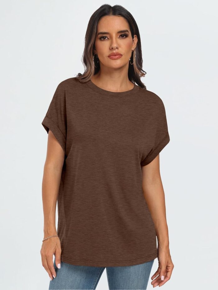 AUTOMET Womens Summer Tops Oversized Short Sleeve Business Casual T Shirts Trendy Fashion Clothes Spring Outfits 2025 - Image 2
