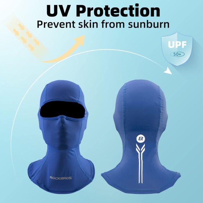 ROCKBROS Summer Balaclava Face Mask Cooling Neck Gaiter Breathable Face Covering Motorcycle Cycling for Men Women - Image 3