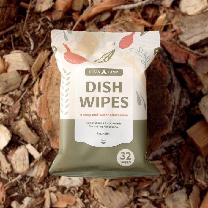 Dish Wipes | 100% Biodegradable Pre-Moistened Food-Safe Camp Kitchen Wipes | A Soap-and-Water Alternative - Image 2