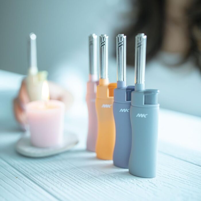 MK Candle Lighter, Butane Refillable Wind-Resistant Flame, 5-Pack for BBQ, Camping, Outdoor Use (Pastel-5pc) - Image 7