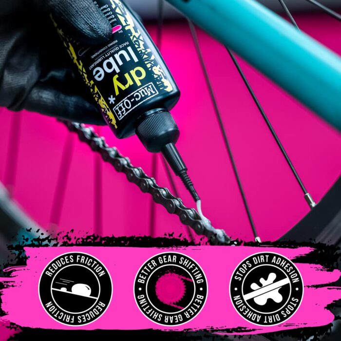 Muc-Off Dry Chain Lube, 4 fl oz - Bike Lube, Bike Chain Oil, Chain Wax for Dry Weather Conditions - Biodegradable Bike Lubricant and Bicycle Chain Oil - Image 3