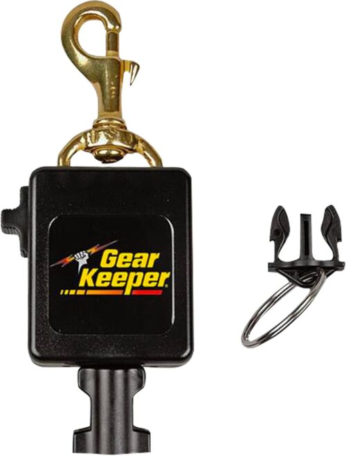 Gear Keeper Scuba Diving Console Retractor W/ Brass Bolt Clip - RT3 Series Scuba Gear for Securing Console at Hip/Chest - Strong & Durable Diving Equipment - 32” Extension 24 oz Retraction - USA Made