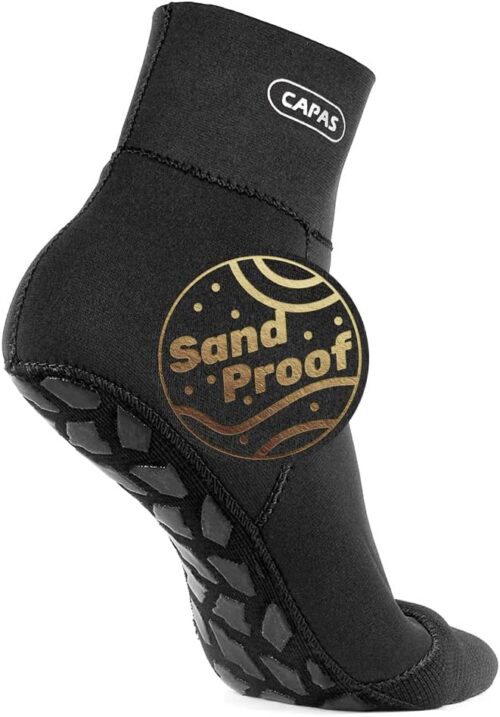 CAPAS 2mm Neoprene Sand Socks, Beach Volleyball Sand Proof Outdoor Socks, Wetsuit Diving Water Socks Keep Warm for Men Women