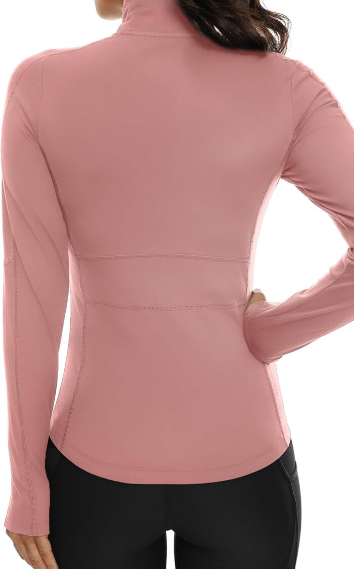 VUTRU Women's Workout Yoga Jacket Full Zip Running Track Jacket - Image 3