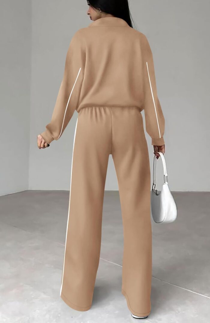 BTFBM Women's Two Piece Tracksuit Fall 2025 Long Sleeve Zip Up Sweatshirt Long Pants Outfits Jogger Sweatsuit Sets - Image 8