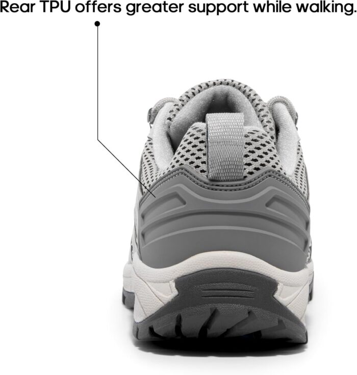 NORTIV 8 Women's Hiking Shoes Lightweight Breathable Mesh Walking Sneakers Outdoor Work Shoes - Image 4
