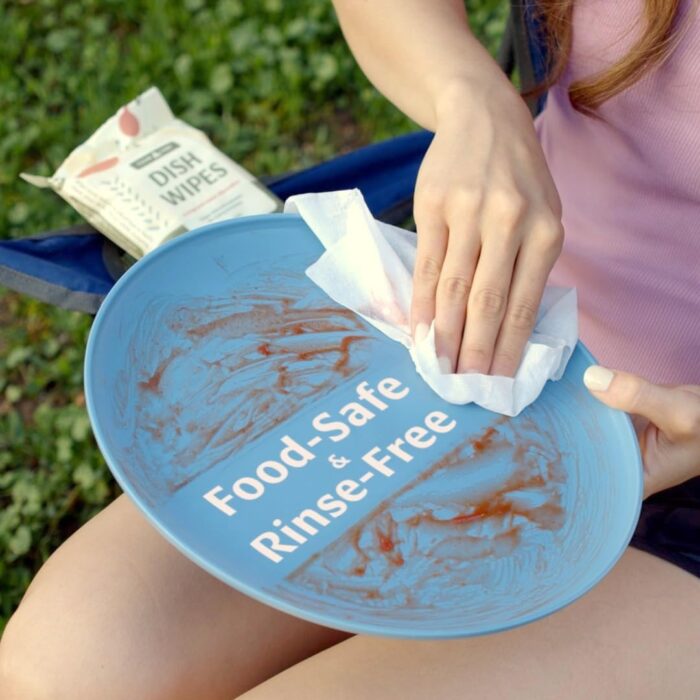Dish Wipes | 100% Biodegradable Pre-Moistened Food-Safe Camp Kitchen Wipes | A Soap-and-Water Alternative - Image 5
