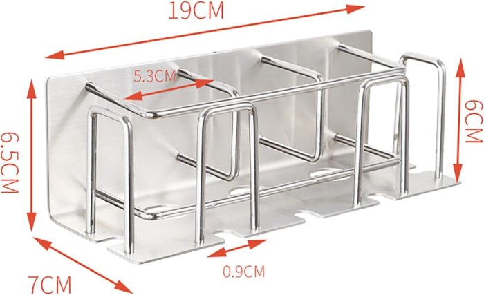 HANZE Toothbrush and Toothpaste Holder Wall Mounted – Space-Saving Bathroom Organizer - Image 5