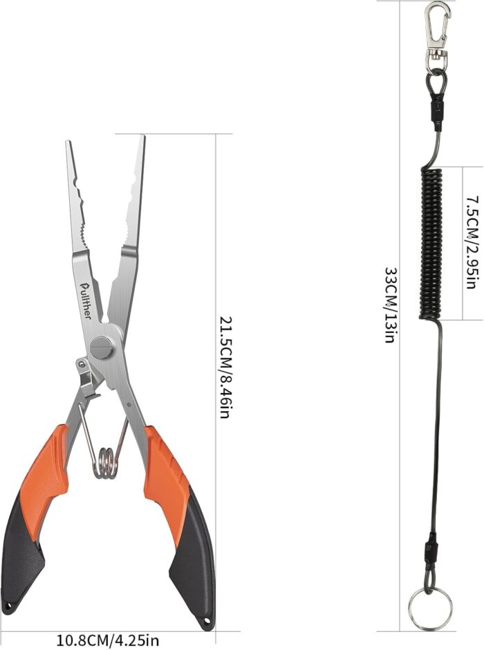 Fishing Gear,Hook Remover Fishing Pliers,Stainless Steel Fishing Tools,Multitool for Saltwater Freshwater - Image 6