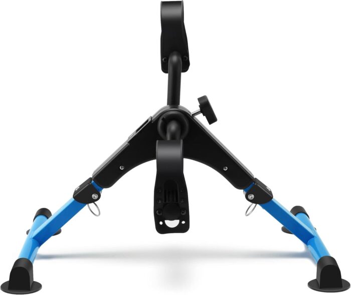 Folding Exercise Bike Pedal Exerciser Portable Desk Bike with LCD Display for Arms and Legs Workout - Image 2