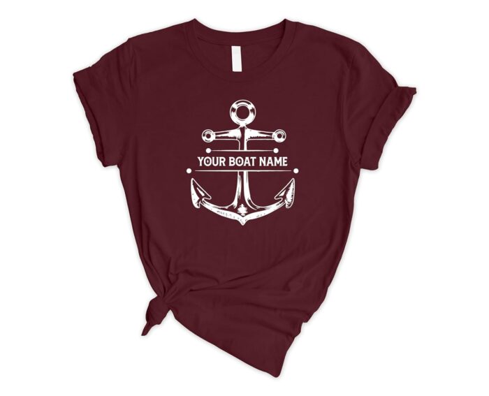 Personalized Boat Name Shirt, Boat Shirt, Gift For Boat, Boating, Customized Boat Name Shirt, Cruise Shirt, Boat Tee - Image 6