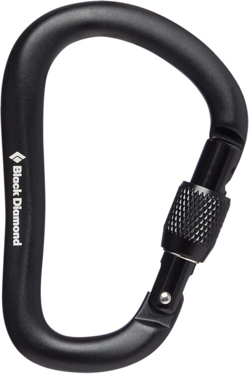 BLACK DIAMOND Rocklock Screwgate Locking Carabiner for Rock Climbing, Mountaineering, Rappelling, Work