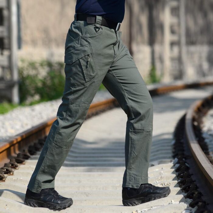CARWORNIC Gear Men's Hiking Tactical Pants Lightweight Cotton Outdoor Military Combat Cargo Trousers - Image 4