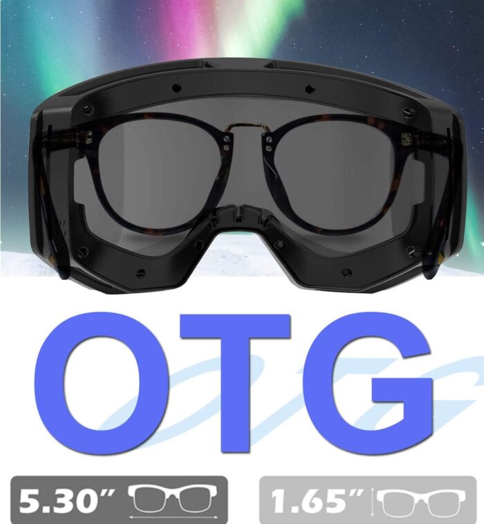 EXP VISION Ski/Snowboard Goggles for Men Women, OTG Snow Goggles Anti Fog UV Protection - Image 8