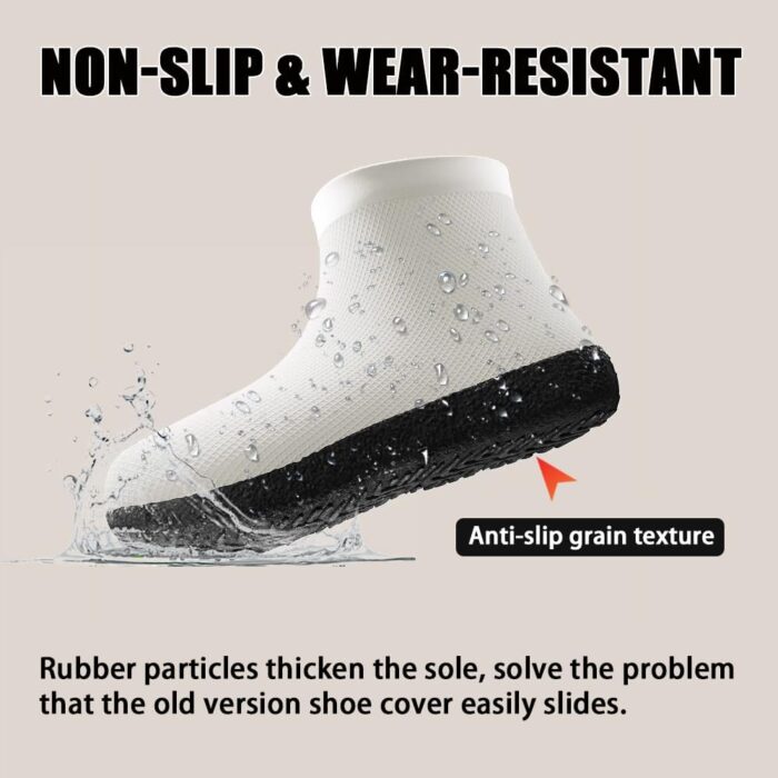 Waterproof Shoe Covers Upgraded,Rain Shoe Covers Reusable Silicone Non Slip Shoe Covers for Outdoor,Rain Shoe Covers for Women and Men - Image 4